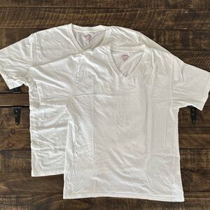 NWOT Brooks Brothers White V-Neck T-Shirts